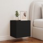vidaXL TV-Wandschrank mit LED-Leuchten Schwarz 40,5x35x40 cm vidaXL TV-Wandschrank mit LED-Leuchten Schwarz 40,5x35x40 cm