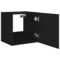 vidaXL TV-Wandschrank mit LED-Leuchten Schwarz 40,5x35x40 cm vidaXL TV-Wandschrank mit LED-Leuchten Schwarz 40,5x35x40 cm