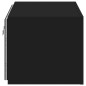 vidaXL TV-Wandschrank mit LED-Leuchten Schwarz 60x35x31 cm vidaXL TV-Wandschrank mit LED-Leuchten Schwarz 60x35x31 cm