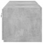 vidaXL TV-Wandschränke mit LED-Leuchten 2 Stk. Betongrau 60x35x31 cm vidaXL TV-Wandschränke mit LED-Leuchten 2 Stk. Betongrau 60x35x31 cm