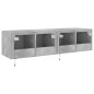 vidaXL TV-Wandschränke mit LED-Leuchten 2 Stk. Betongrau 60x35x31 cm vidaXL TV-Wandschränke mit LED-Leuchten 2 Stk. Betongrau 60x35x31 cm