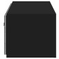 vidaXL TV-Wandschrank mit LED-Leuchten Schwarz 80x35x31 cm vidaXL TV-Wandschrank mit LED-Leuchten Schwarz 80x35x31 cm