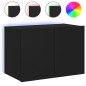 vidaXL TV-Wandschrank mit LED-Leuchten Schwarz 60x35x41 cm vidaXL TV-Wandschrank mit LED-Leuchten Schwarz 60x35x41 cm