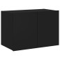 vidaXL TV-Wandschrank mit LED-Leuchten Schwarz 60x35x41 cm vidaXL TV-Wandschrank mit LED-Leuchten Schwarz 60x35x41 cm
