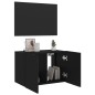 vidaXL TV-Wandschrank mit LED-Leuchten Schwarz 60x35x41 cm vidaXL TV-Wandschrank mit LED-Leuchten Schwarz 60x35x41 cm