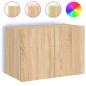 vidaXL TV-Wandschrank mit LED-Leuchten Sonoma-Eiche 60x35x41 cm vidaXL TV-Wandschrank mit LED-Leuchten Sonoma-Eiche 60x35x41 cm