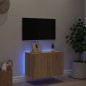 vidaXL TV-Wandschrank mit LED-Leuchten Sonoma-Eiche 60x35x41 cm vidaXL TV-Wandschrank mit LED-Leuchten Sonoma-Eiche 60x35x41 cm