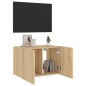 vidaXL TV-Wandschrank mit LED-Leuchten Sonoma-Eiche 60x35x41 cm vidaXL TV-Wandschrank mit LED-Leuchten Sonoma-Eiche 60x35x41 cm