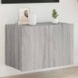 vidaXL TV-Wandschrank mit LED-Leuchten Grau Sonoma 60x35x41 cm vidaXL TV-Wandschrank mit LED-Leuchten Grau Sonoma 60x35x41 cm