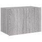 vidaXL TV-Wandschrank mit LED-Leuchten Grau Sonoma 60x35x41 cm vidaXL TV-Wandschrank mit LED-Leuchten Grau Sonoma 60x35x41 cm