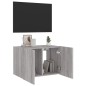 vidaXL TV-Wandschrank mit LED-Leuchten Grau Sonoma 60x35x41 cm vidaXL TV-Wandschrank mit LED-Leuchten Grau Sonoma 60x35x41 cm