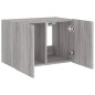 vidaXL TV-Wandschrank mit LED-Leuchten Grau Sonoma 60x35x41 cm vidaXL TV-Wandschrank mit LED-Leuchten Grau Sonoma 60x35x41 cm