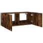 vidaXL TV-Wandschrank mit LED-Leuchten Räuchereiche 100x35x41 cm vidaXL TV-Wandschrank mit LED-Leuchten Räuchereiche 100x35x41 cm