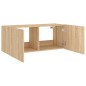 vidaXL TV-Wandschrank mit LED-Leuchten Sonoma-Eiche 100x35x41 cm vidaXL TV-Wandschrank mit LED-Leuchten Sonoma-Eiche 100x35x41 cm