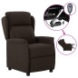 vidaXL Relaxsessel Elektrisch Dunkelbraun Stoff vidaXL Relaxsessel Elektrisch Dunkelbraun Stoff