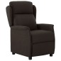 vidaXL Relaxsessel Elektrisch Dunkelbraun Stoff vidaXL Relaxsessel Elektrisch Dunkelbraun Stoff