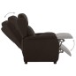 vidaXL Relaxsessel Elektrisch Dunkelbraun Stoff vidaXL Relaxsessel Elektrisch Dunkelbraun Stoff