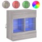 vidaXL TV-Wandschrank mit LED-Leuchten Grau Sonoma 58,5x30x60,5 cm vidaXL TV-Wandschrank mit LED-Leuchten Grau Sonoma 58,5x30x60,5 cm
