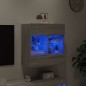 vidaXL TV-Wandschrank mit LED-Leuchten Grau Sonoma 58,5x30x60,5 cm vidaXL TV-Wandschrank mit LED-Leuchten Grau Sonoma 58,5x30x60,5 cm