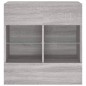 vidaXL TV-Wandschrank mit LED-Leuchten Grau Sonoma 58,5x30x60,5 cm vidaXL TV-Wandschrank mit LED-Leuchten Grau Sonoma 58,5x30x60,5 cm