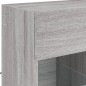 vidaXL TV-Wandschrank mit LED-Leuchten Grau Sonoma 58,5x30x60,5 cm vidaXL TV-Wandschrank mit LED-Leuchten Grau Sonoma 58,5x30x60,5 cm