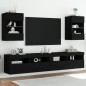 vidaXL TV-Wandschränke mit LED-Leuchten 2 Stk. Schwarz 40x30x60,5 cm vidaXL TV-Wandschränke mit LED-Leuchten 2 Stk. Schwarz 40x30x60,5 cm