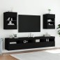 vidaXL TV-Wandschränke mit LED-Leuchten 2 Stk. Schwarz 40x30x60,5 cm vidaXL TV-Wandschränke mit LED-Leuchten 2 Stk. Schwarz 40x30x60,5 cm