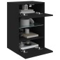 vidaXL TV-Wandschränke mit LED-Leuchten 2 Stk. Schwarz 40x30x60,5 cm vidaXL TV-Wandschränke mit LED-Leuchten 2 Stk. Schwarz 40x30x60,5 cm