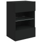vidaXL TV-Wandschränke mit LED-Leuchten 2 Stk. Schwarz 40x30x60,5 cm vidaXL TV-Wandschränke mit LED-Leuchten 2 Stk. Schwarz 40x30x60,5 cm
