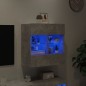 vidaXL TV-Wandschrank mit LED-Leuchten Betongrau 58,5x30x60,5 cm vidaXL TV-Wandschrank mit LED-Leuchten Betongrau 58,5x30x60,5 cm