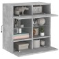 vidaXL TV-Wandschrank mit LED-Leuchten Betongrau 58,5x30x60,5 cm vidaXL TV-Wandschrank mit LED-Leuchten Betongrau 58,5x30x60,5 cm