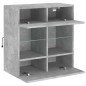 vidaXL TV-Wandschrank mit LED-Leuchten Betongrau 58,5x30x60,5 cm vidaXL TV-Wandschrank mit LED-Leuchten Betongrau 58,5x30x60,5 cm