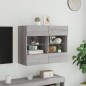 vidaXL TV-Wandschrank mit LED-Leuchten Grau Sonoma 78,5x30x60,5 cm vidaXL TV-Wandschrank mit LED-Leuchten Grau Sonoma 78,5x30x60,5 cm
