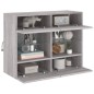 vidaXL TV-Wandschrank mit LED-Leuchten Grau Sonoma 78,5x30x60,5 cm vidaXL TV-Wandschrank mit LED-Leuchten Grau Sonoma 78,5x30x60,5 cm