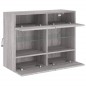 vidaXL TV-Wandschrank mit LED-Leuchten Grau Sonoma 78,5x30x60,5 cm vidaXL TV-Wandschrank mit LED-Leuchten Grau Sonoma 78,5x30x60,5 cm