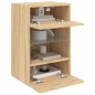 vidaXL TV-Wandschränke mit LED-Leuchten 2 Stk. Sonoma-Eiche vidaXL TV-Wandschränke mit LED-Leuchten 2 Stk. Sonoma-Eiche