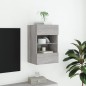 vidaXL TV-Wandschrank mit LED-Leuchten Grau Sonoma 40x30x60,5 cm vidaXL TV-Wandschrank mit LED-Leuchten Grau Sonoma 40x30x60,5 cm