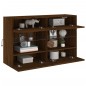 vidaXL TV-Wandschrank mit LED-Leuchten Braun Eichen-Optik vidaXL TV-Wandschrank mit LED-Leuchten Braun Eichen-Optik