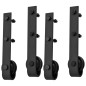 vidaXL Schiebetür-Beschlagsätze 2 Stk. 183 cm Stahl Schwarz vidaXL Schiebetür-Beschlagsätze 2 Stk. 183 cm Stahl Schwarz
