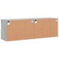 vidaXL TV-Wandschränke mit LED-Leuchten 2 Stk. Betongrau 60x30x40 cm vidaXL TV-Wandschränke mit LED-Leuchten 2 Stk. Betongrau 60x30x40 cm