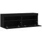 vidaXL TV-Wandschränke mit LED-Leuchten 2 Stk. Schwarz 60x30x40 cm vidaXL TV-Wandschränke mit LED-Leuchten 2 Stk. Schwarz 60x30x40 cm