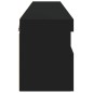 vidaXL TV-Wandschränke mit LED-Leuchten 2 Stk. Schwarz 60x30x40 cm vidaXL TV-Wandschränke mit LED-Leuchten 2 Stk. Schwarz 60x30x40 cm