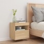 vidaXL TV-Wandschrank mit LED-Leuchten Sonoma-Eiche 40x30x40 cm vidaXL TV-Wandschrank mit LED-Leuchten Sonoma-Eiche 40x30x40 cm