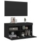 vidaXL TV-Wandschrank mit LED-Leuchten Schwarz 80x30x40 cm vidaXL TV-Wandschrank mit LED-Leuchten Schwarz 80x30x40 cm