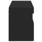 vidaXL TV-Wandschrank mit LED-Leuchten Schwarz 80x30x40 cm vidaXL TV-Wandschrank mit LED-Leuchten Schwarz 80x30x40 cm