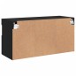vidaXL TV-Wandschrank mit LED-Leuchten Schwarz 80x30x40 cm vidaXL TV-Wandschrank mit LED-Leuchten Schwarz 80x30x40 cm