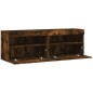 vidaXL TV-Wandschränke mit LED-Leuchten 2 Stk. Räuchereiche 60x30x40cm vidaXL TV-Wandschränke mit LED-Leuchten 2 Stk. Räuchereiche 60x30x40cm