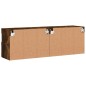 vidaXL TV-Wandschränke mit LED-Leuchten 2 Stk. Räuchereiche 60x30x40cm vidaXL TV-Wandschränke mit LED-Leuchten 2 Stk. Räuchereiche 60x30x40cm