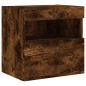 vidaXL TV-Wandschränke mit LED-Leuchten 2 Stk. Räuchereiche 40x30x40cm vidaXL TV-Wandschränke mit LED-Leuchten 2 Stk. Räuchereiche 40x30x40cm