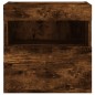 vidaXL TV-Wandschränke mit LED-Leuchten 2 Stk. Räuchereiche 40x30x40cm vidaXL TV-Wandschränke mit LED-Leuchten 2 Stk. Räuchereiche 40x30x40cm